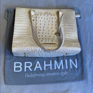 [SOLD] Brahmin Cream Croc Bag